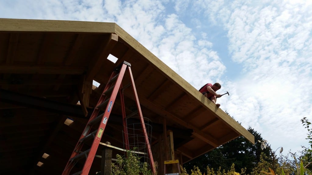 rob installing barge board