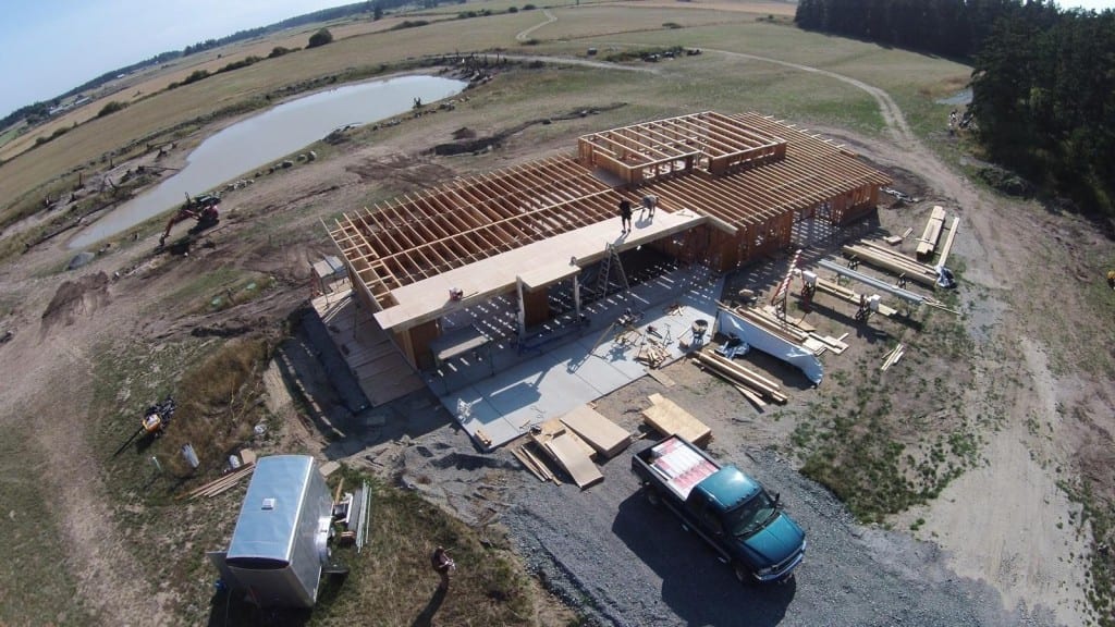 project homestead roof framing flyover
