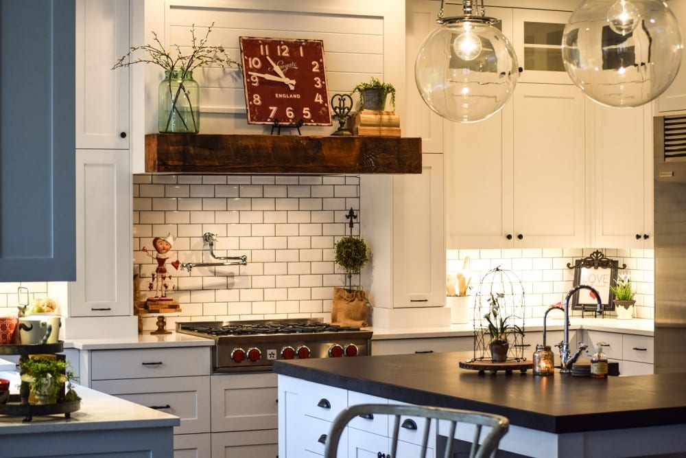 White Farmhouse Style Kitchen Remodel